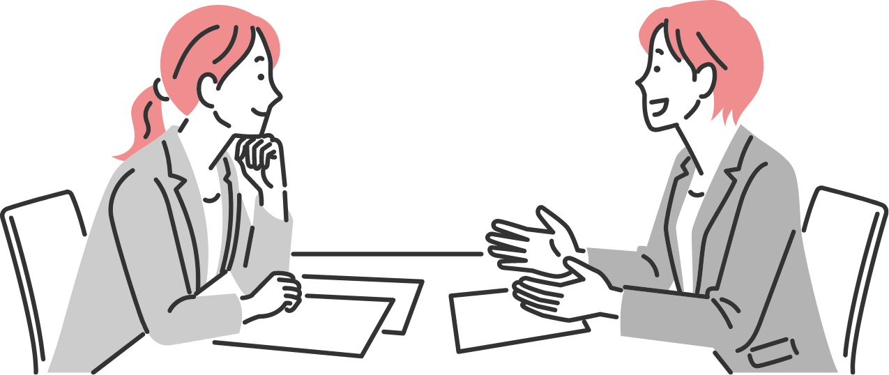 伴走支援のイラスト